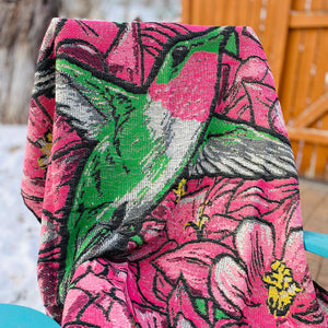 Hover Hummingbird Throw by Faribault Mill