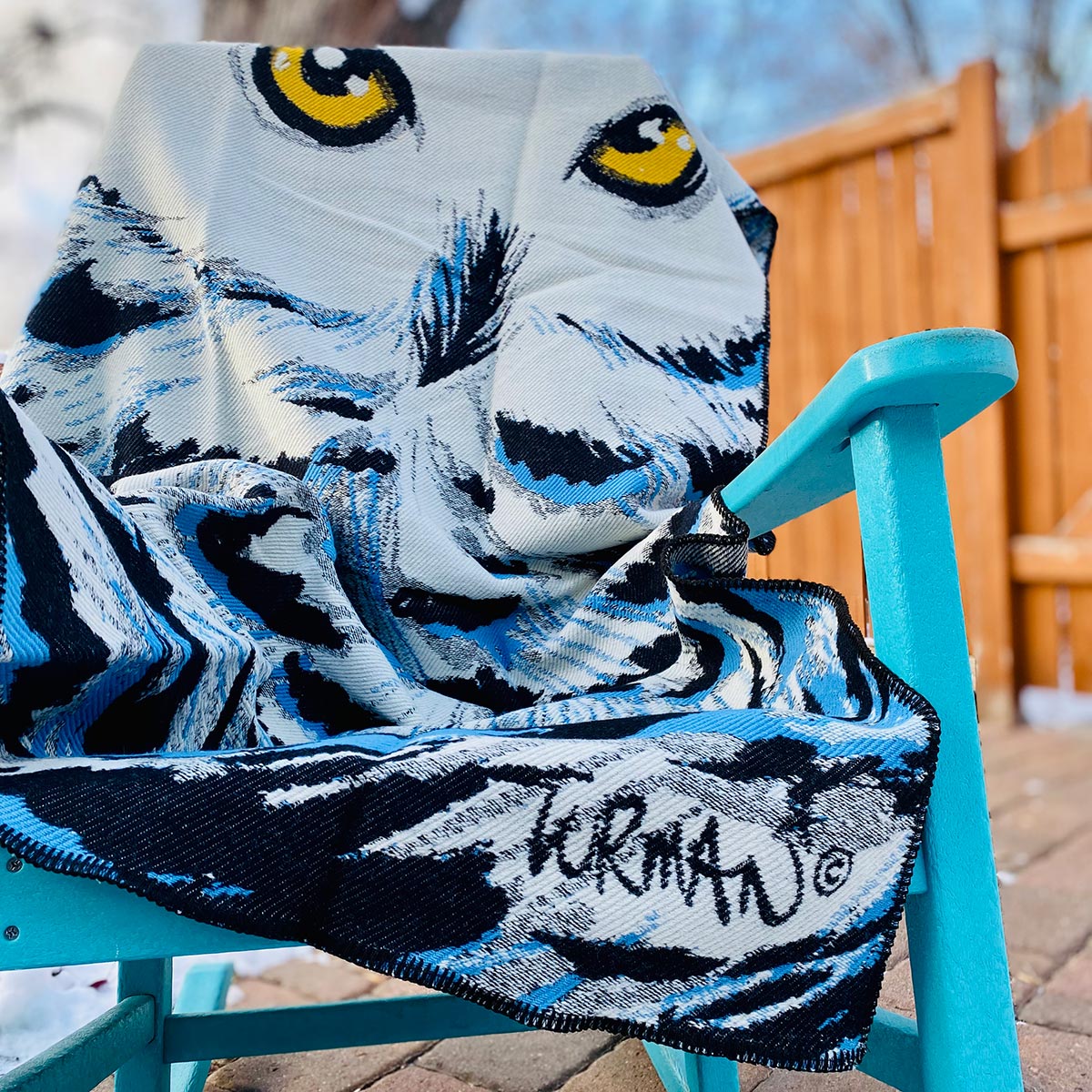 Snowy Owl Throw by Faribault Mill
