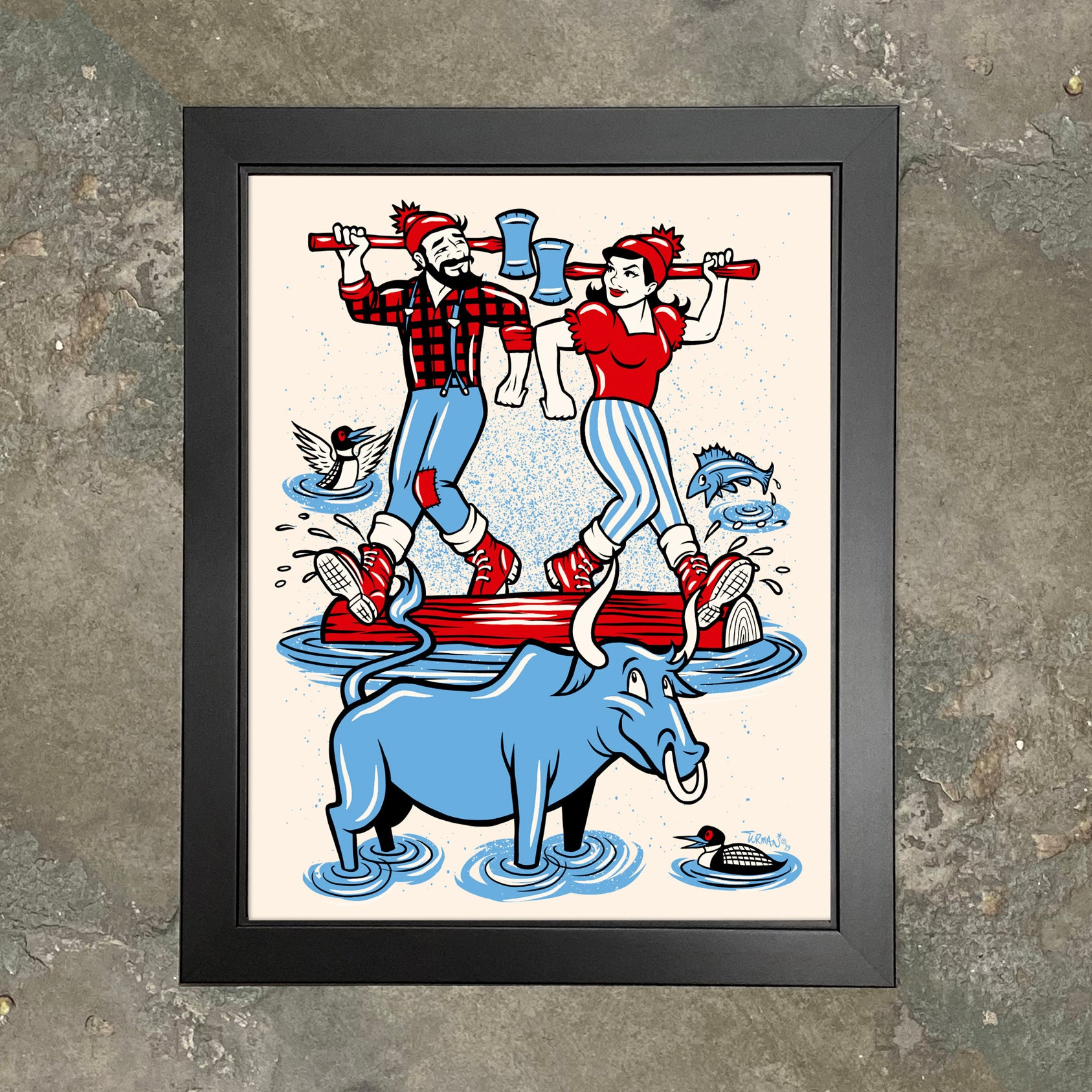 Log Rolling - Paul, Babe and Lucette