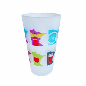 MN Months Frosted Pint Glass