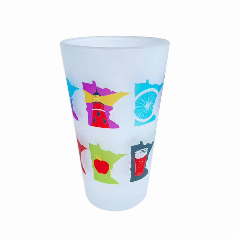 MN Months Frosted Pint Glass