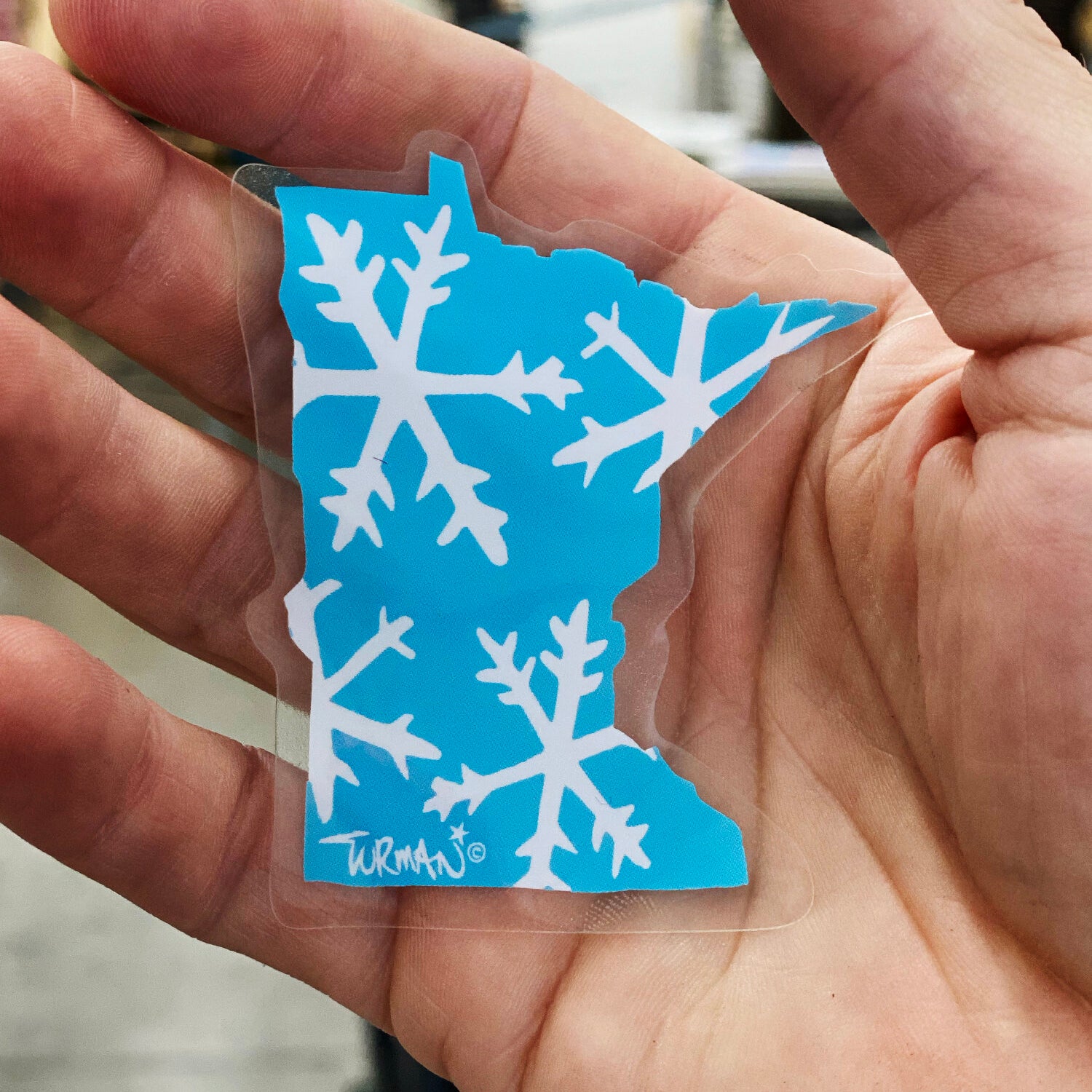 MN Snowflake Sticker – Turman Artwork Company