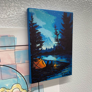S'mores Canvas Magnet