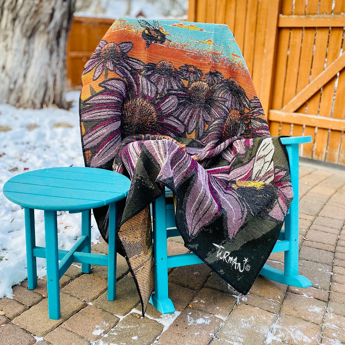 Minnesota Rusty Patched Bee blanket