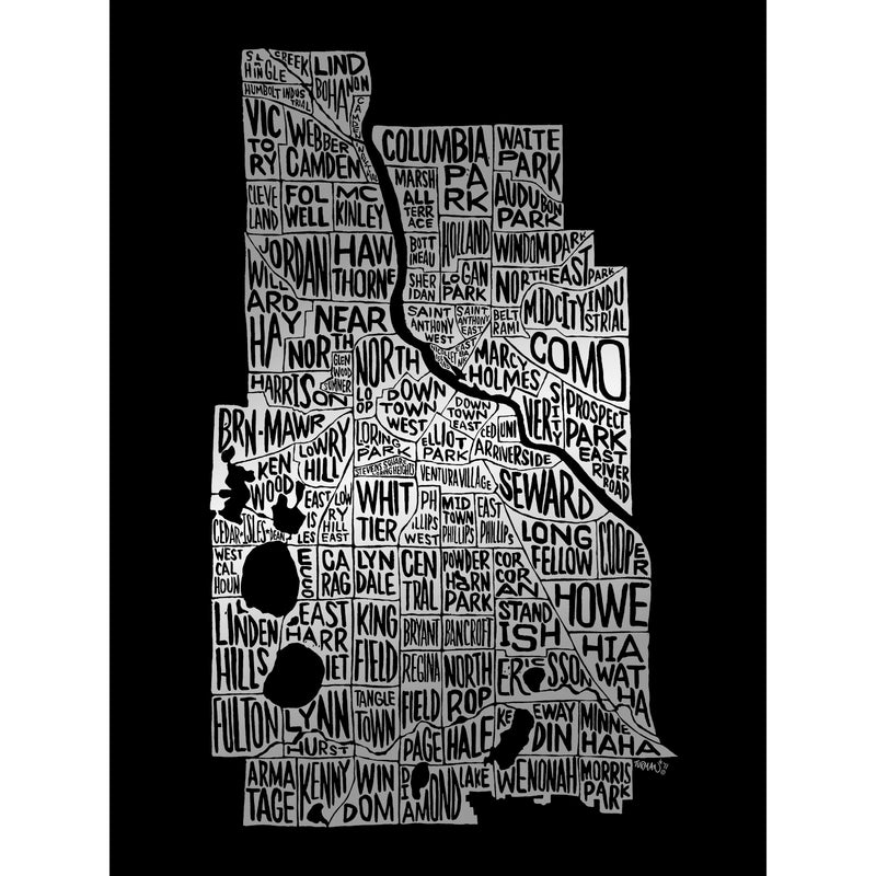 Mpls Neighborhoods on Black