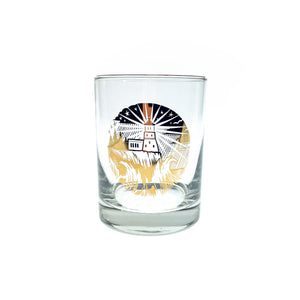 Outdoor Series Lighthouse Whiskey Glass Gold Foil