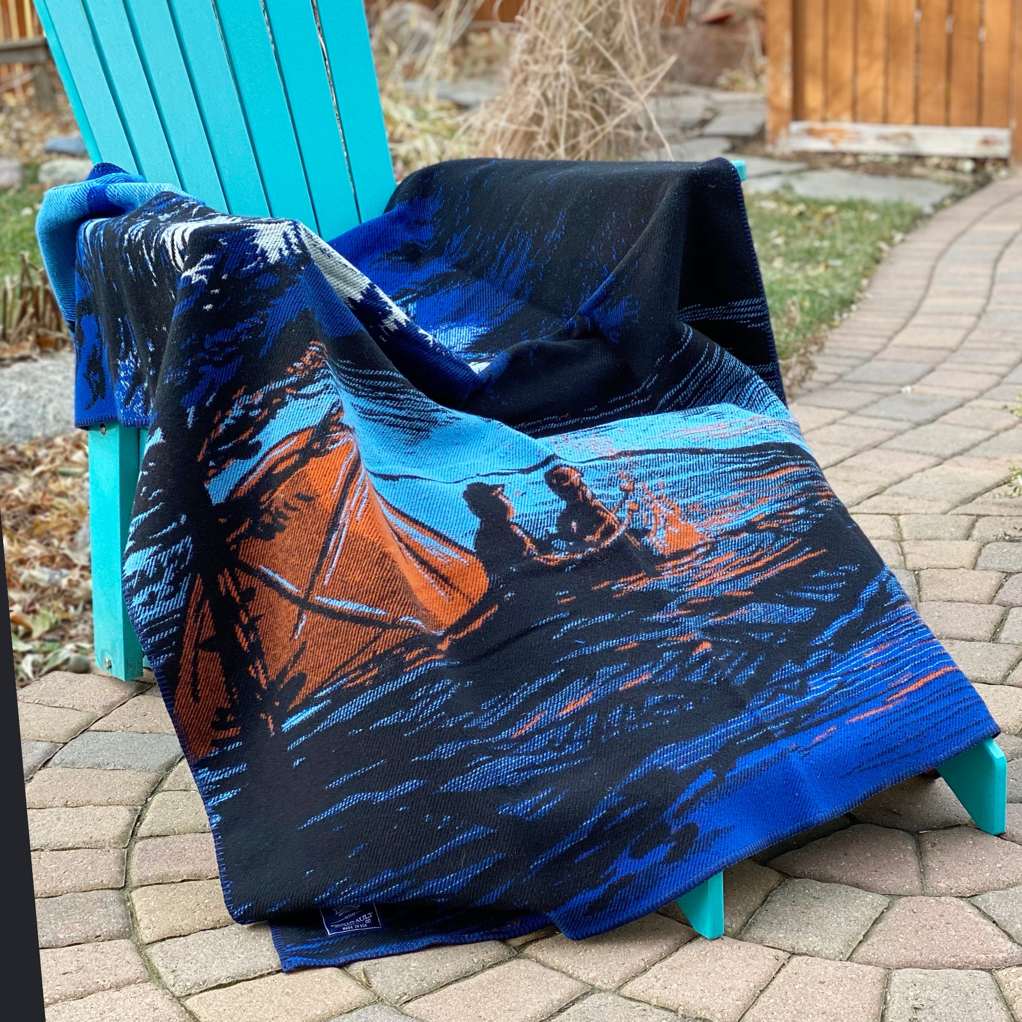 Outdoor adventure S’mores wool blanket