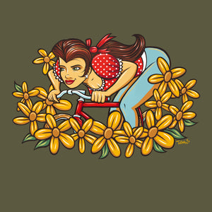 Speedy Bike Girl T-Shirt