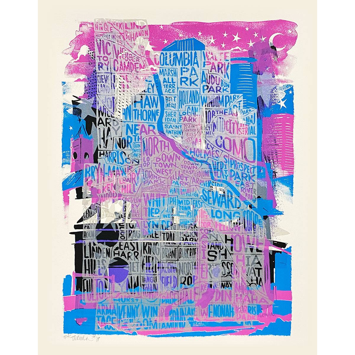 Downtown Mpls Neighborhoods Artwork