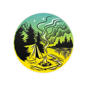Outdoor Series Campfire Sticker