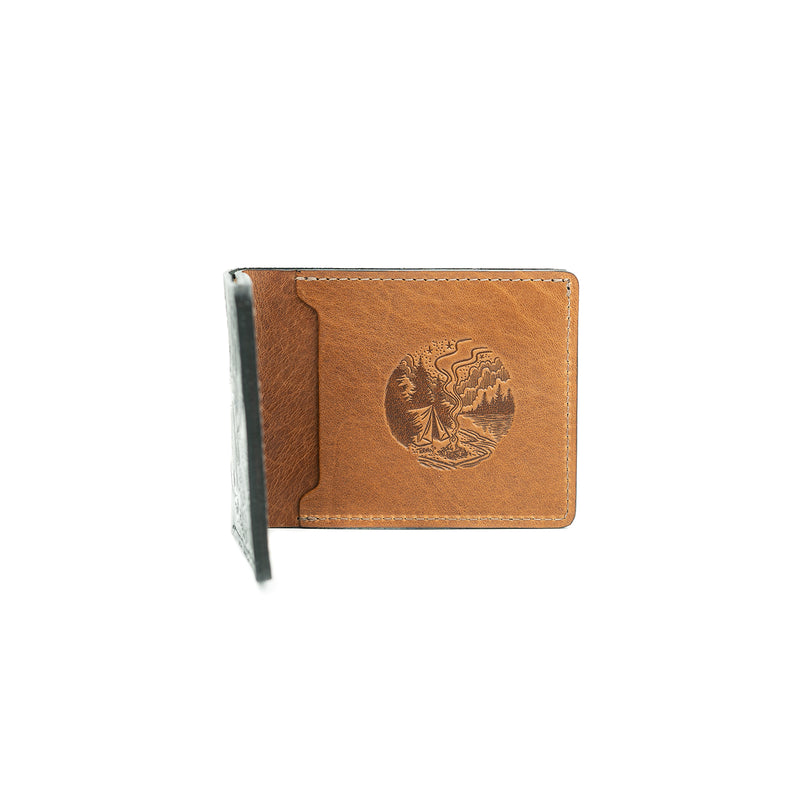 Turman x Leather Works MN Dad's Billfold - Black & Tan
