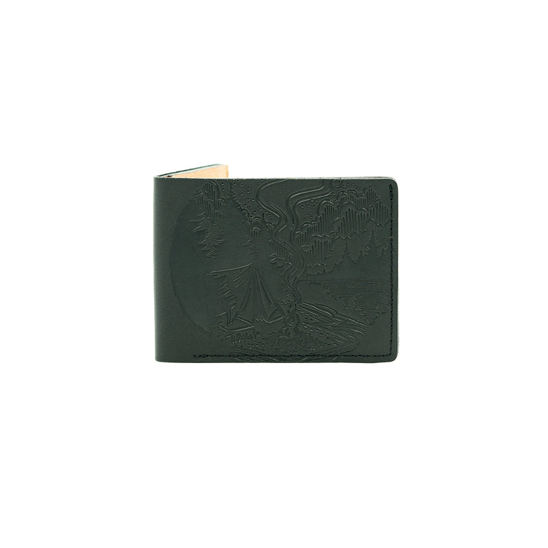 Turman x Leather Works MN Dad's Billfold - Black & Tan