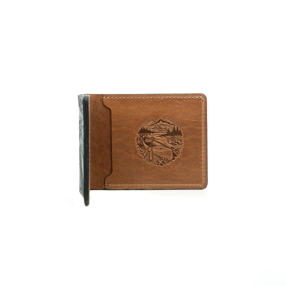 Black & Tan Premium leather billfold wallet Minnesota edition