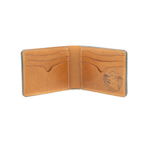 Turman x Leather Works MN No.9 Wallet - Black & Tan