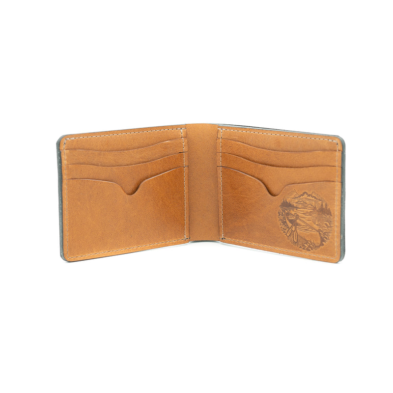 Turman x Leather Works MN No.9 Wallet - Black & Tan