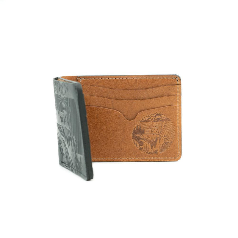 Turman x Leather Works MN No.9 Wallet - Black & Tan