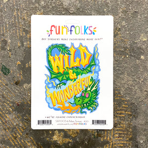 Wild & Wonderful Sticker