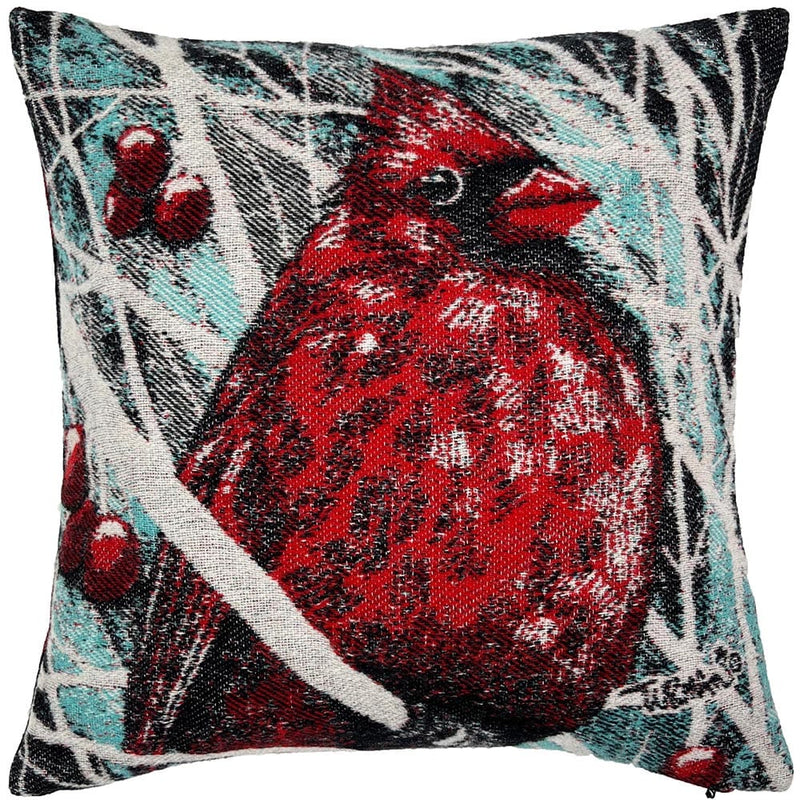 Red Cardinal Pillow Case by Faribault Mill